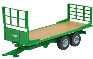Britains Flat Bed Trailer Model, Diecast Trailer Replica, Detailed Design, Durable Construction, Suitable for Farm Vehicle Collections and Kids, Realistic Farm Equipment Toy