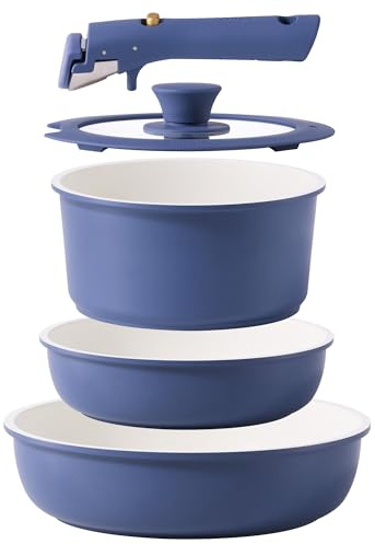 Carot 3pcs Non-Toxic Cookware, Saucepans & Pans Set Non-Stick Induction Available