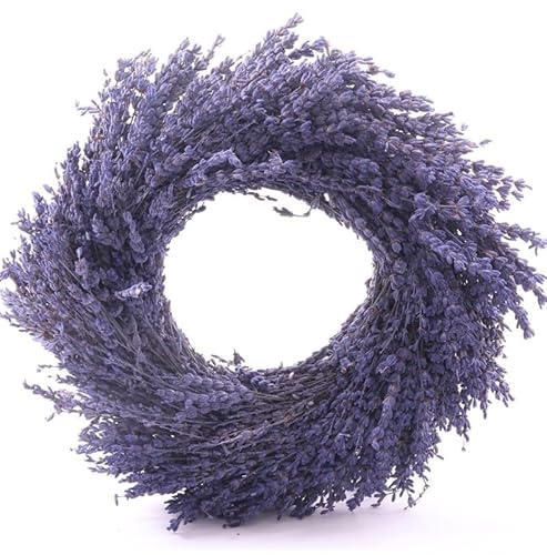 Lavendel Kranz Flieder - Trockenblumen - Landhaus & Mediterraner Charme (1 Stück - ⌀ 30 cm)