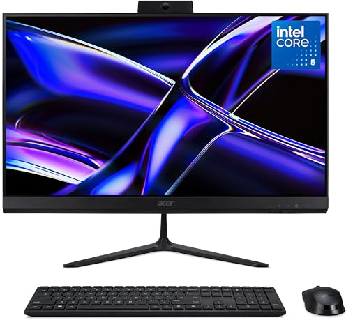 Acer Aspire C24-B All-in-One Desktop PC - Intel Core 5-120U, 16GB, 1TB SSD, Integrated Intel Graphics, 23.8 120Hz Full HD Display, Windows 11, Black