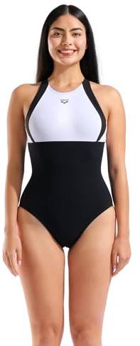 Arena Damen Shapewear Linda B-Cup One Piece Swimsuit Cross Back Inner Bra Shaping Bathing Suit Badeanzug (1er Pack)