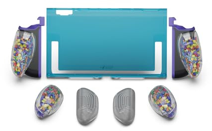 Savage Raven by Skull & Co. FissionGrip: Dockable Split Protective Case for Nintendo Switch 2 (2025), Slim PC Shell with Detachable Grip Cover- Color Block Edition