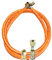 TGO Gasgeräte GmbH Propan-Gasschlauch mit 1/4 Links X 8mm Schneidring-Verschraubung (Winterfest, 40 cm)