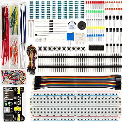 Luwanz Starter Kit Elettronico con Breadboard per Arduino Uno R3, MEGA2560, Nano, Raspberry Pi con Scatola Stoccaggio