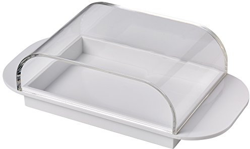 Guzzini Stockage Happy Day Beurrier, Acrylique, Blanc, 0.1 x 0.1 x 0.1 cm