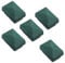 5 x Grüne Pfosten-kappe/Pfostenabdeckung aus Kunststoff für Metallpfosten/Pfosten für Doppelstab-Zaun im Maß 6 x 4 cm