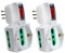 EXTRASTAR Adattatore Multipresa Tripla con Interruttore, Italiane 10/16A e 1 presa Schuko 10/16A, spina Italiana 10A, con protezione sovraccarico ,Confezione da 2