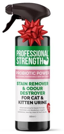 Professional Strength Cat Urine Destroyer, 500 ml – Enzymatic Spray to Eliminate Cat Urine Odour & Prevent Future Marking
