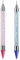 2 Pièces Stylo Pointeur Strass Sélecteur, Clou Stylo Pointeur Strass, Double Strass Gemmes Cristaux Clous Sélecteur Cire Crayon Stylo, pour Nail Art Outil de Décoration Bricolage