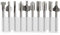 Mesee 10Pcs HSS Titanium Router Bits, 1/8(3mm) Shank Carbide Bit Set Mini Rotary Router Bit Tools for DIY Woodworking, Edge Grooving, Engraving, Carving, Milling, Cutting, Trimming, Drilling