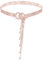 YooAi Kristall Taillengürtel für Frauen Strass Kettengürtel O-Ring Taillengürtel für Kleid Roségold 120cm