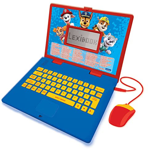 Lexibook, Paw Patrol, Educational and Bilingual Laptop Italian/English, Toy for Child Kid (Boys & Girls), 124 Activities, Learn Play Games and Music, Red/Blue, JC598PAi5