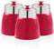 Swan SWKA1024RN Retro-Set mit 3 Behältern, Rot
