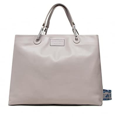 Emporio Armani Borsa a mano Lilla con tracolla regolabile, estraibile logo All Over. Targhetta nella parte anteriore con logo. Pochette interna estraibile con chiusura zip. Chiusura bor