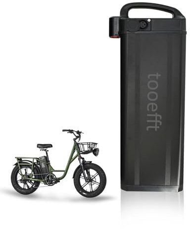 tooefft Fiido T1 - Batería de repuesto para bicicleta eléctrica utilitaria de 750 W, 48 V, 30 Ah, 1440 Wh, batería fiable