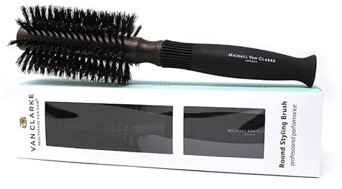 Michael Van Clarke Rundbürste mit weichen Borsten, Nylon, für kurzes bis mittleres Haar, professionelle Styling- und Glättungsbürste, Haarpflege