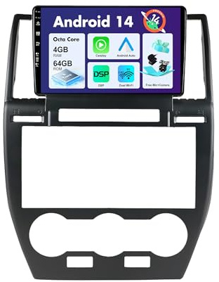 BXLIYER Android 13 IPS Autoradio Passt für Land Rover Freelander 2 (2007-2012) - Eingebaut Carplay/Android Auto/DSP - Kamera + MIC - 4G+64G - DAB 360-Camera Lenkradsteuerung Fast-Boot - 2 Din 9 Zoll