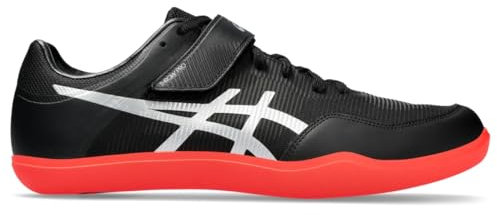 ASICS Unisex Throw Pro 3 Leichtathletikschuh, Schwarz/Silber, 12 Wide Women/10.5 Men