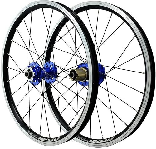 Laufradsatz 406 Scheibenbremse Fahrradräder, 20 Zoll BMX-Felge V-Bremse 24 Löcher Schnellspannnabe MTB-Fahrradrad für 7/8/9/10/11/12-Gang-Kassetten-Straßenrad