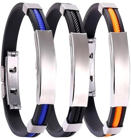 GWAWG Oveallgo Apus Ionen Therapeutische Lymph-Unclog Titan-Armband Pro, Zucker-Kontrolle, Uni, 3 Stück