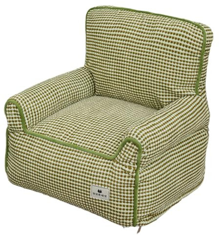 kowaku Katzensofa, Haustierbett, tragbar, geeignet für alle Jahreszeiten, leicht zu reinigen, Katzencouch, Welpenschlafbett, Grün