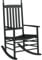 vidaXL Schaukelstuhl mit Gebogener Sitzfläche Massivholz Pappel, Gartenstuhl, Outdoor Stuhl, Outdoor Schaukelstuhl, Terrassenstuhl