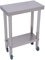DAOHHFO Edelstahl Küche Arbeitstisch, 60×45×85 cm Profi Gastronomie Edelstahltisch Arbeitstisch Edelstahltisch mit Rollen Grilltisch Outdoor Wetterfest für Gastro Küche Werkstatt Keller