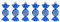6 PCS Christmas Candy Cane Ornaments 10CM Glitter Candy Cane Christmas Tree Candy Hanging Baubles Mini Sweet Shaped Baubles, Blue