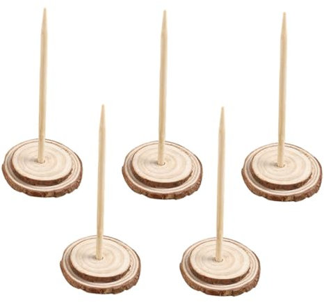 ABOOFAN 5 Pièces Pied de Sapin de Noël Remplacement d'un Pied d'arbre Artificiel Stand d'arbre de noël Support d'arbre de Noël en Bois Support de Base d'arbre de Noël Porte-Arbre Beige