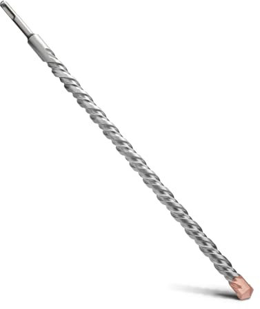MOXPIFY 25 x 460 mm SDS Plus Broca con doble hélice, para hormigón, piedra, piedra natural