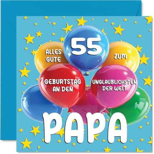 Stuff4 55. Geburtstagskarte Papa, Unglaublichsten der Welt Papa