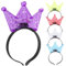 MUSISALY 5 Stk Leuchtendes Stirnband Turban-stirnband Beleuchtete Stirnbänder Halloween-kronen-haarbänder Paillette Led-blinkendes Stirnband Partybevorzugungs-stirnband Led Blinkt Plastik