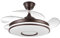 levitantes Ventilador de techo marrón 4 aspas desplegables, temperatura regulable, 59w 6980lm