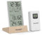 Raddy V5 Stazione meteorologica wireless, Termometro igrometro interni ed esterni, monitor di temperatura e umidità, alimentato a batteria, display LCD da 5,5, previsioni del tempo