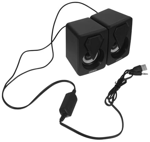 SHINEOFI Loudspeaker Box for Usb Computer Creative Speaker for Desktop Digital Speaker Professional Sound Quality Noise Design Random Style
