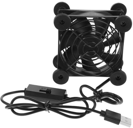 iplusmile Ventilateur de Refroidissement USB Silencieux pour Routeur et Pc Portable Ventilateur de Radiateur Portable avec Pur pour Prévention de Surchauffe