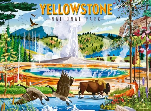 Ravensburger - 500-teiliges Puzzle - Yellowstone-Nationalpark - Erwachsene und Kinder ab 12 Jahren - Hochwertiges Puzzle - Nationalparks - Vereinigte Staaten - 12001720