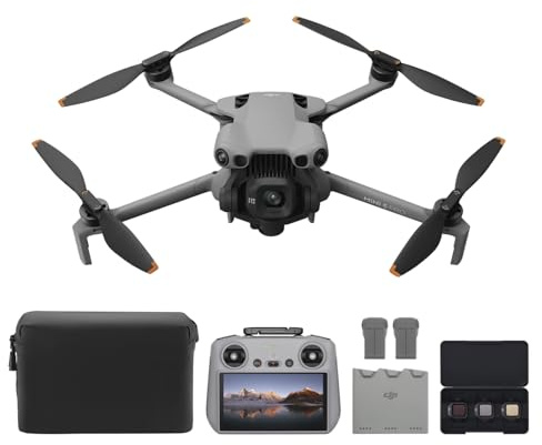 DJI Mini 5 Pro Combo Fly More Plus con DJI RC 2, CMOS da 1 pollice, C1 | Drone 4K per principianti, rilevamento degli ostacoli, ActiveTrack 360°, rotazione del gimbal di 225°, autonomia estesa