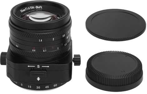 50mm F1.4 Tilt Lens Manual Focus Large Aperture Half Frame Tilt Portrait Lens Fit for Fujifilm FX Mount Camera X A3 X A5 X A7 X M1 X M2
