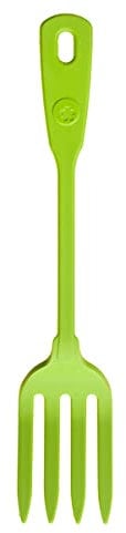 Kochbume Küchengabel | Premium-Silikon & BPA frei| Hitzbeständig | Spülmaschinenfest | 27 cm | Farbe: limette