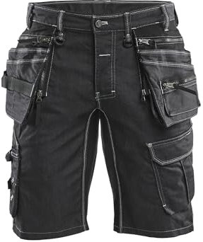 Blaklader 19921141 Handwerker-Shorts aus Stretch Cordura Denim, schwarz, Größe: C54