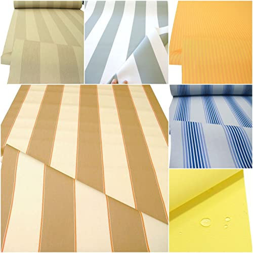 TOLKO Sonnenschutz Markisen-Stoffe als Meterware für Terrassen-Überdachung und Beschattung | mit UV-Schutz 50+ | Wasserdicht, Extra Langlebig - Ohne Ausbleichen - 120cm breit (Camel Beige Terra)