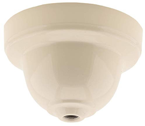 Reproduction Ceiling Rose Cup for use in Retro Ceiling Pendant in Bakelite with Applied Ivory Finish