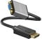 KabelDirekt – Adaptador DisplayPort DP a VGA – 0,15m – (resolución máxima 1920 x 1200/60Hz, para todas las tarjetas gráficas con salida DP para conectar proyectores o pantallas con entrada VGA)