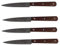 Lot DE 4 Couteau Office 10 CM Manche Bois 3 Rivets PRADEL ECXELENCE