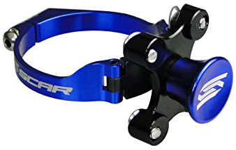 SCAR Kit départ holeshot bloque fourche Compatible avec YAMAHA YZ YZF WRF 65 85 125 250 YZF 250 450 YZ-F 02-23 - Bleu