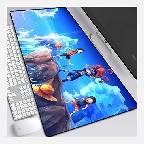 Tapis De Souris Onepiece 900X400Mm, Tapis De Souris De Jeu Ultra-Précis Et Rapides avec Une Base De 3 Mm D'Épaisseur, pour Ordinateurs Portables
