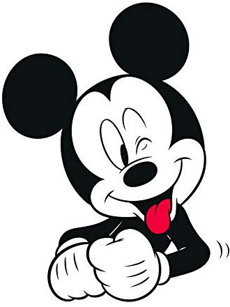Disney Wandbild von Komar | Mickey Mouse Funny | Kinderzimmer, Babyzimmer, Dekoration, Kunstdruck | Größe 30x40cm (Breite x Höhe) | ohne Rahmen | WB036-30x40