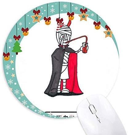 Ägypten Mumie Halloween Vampir Horus Maus Pad Jingling Bell Round Rubber Mat