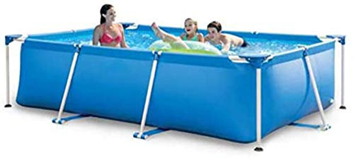 MU Rechteckigen Metallrahmen Swimming Pool, Verdickte Familie Im Freien Garten Hinterhof-Pool, Adult Maxi-Planschbecken,C